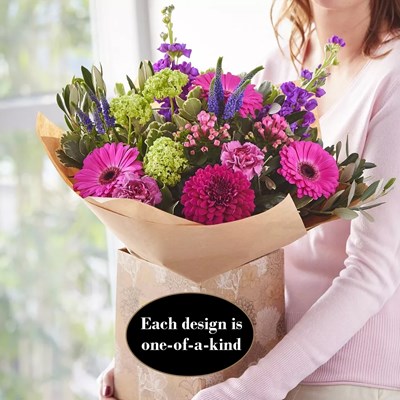 Surprise Hand-tied bouquet made with the finest flowers